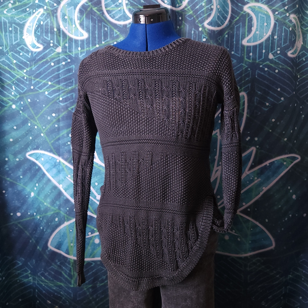 RVCA Florence Black Knit Sweater Top - XS